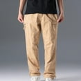 thumbnail image 5 of Muscularfit Oversize Mens Pants Stretch Carpenter Khaki Slacks Straight-Leg Cargo Baggy Full Mens Hiking Pants,M, 5 of 9