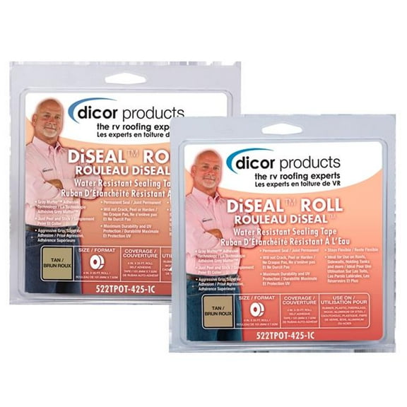 Dicor  4 in. x 12.5 ft. Diseal Sealing Tape, White