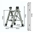 thumbnail image 1 of Folding Step Ladder,Step Ladder Folding 3 Step Ladder Folding Ladder Future-Proof Design, 1 of 5