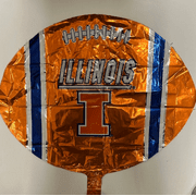 18" UNIVERITY OF ILLINOIS Football Balloon • Party Supplies Decorations Foil Mylar Balloon
