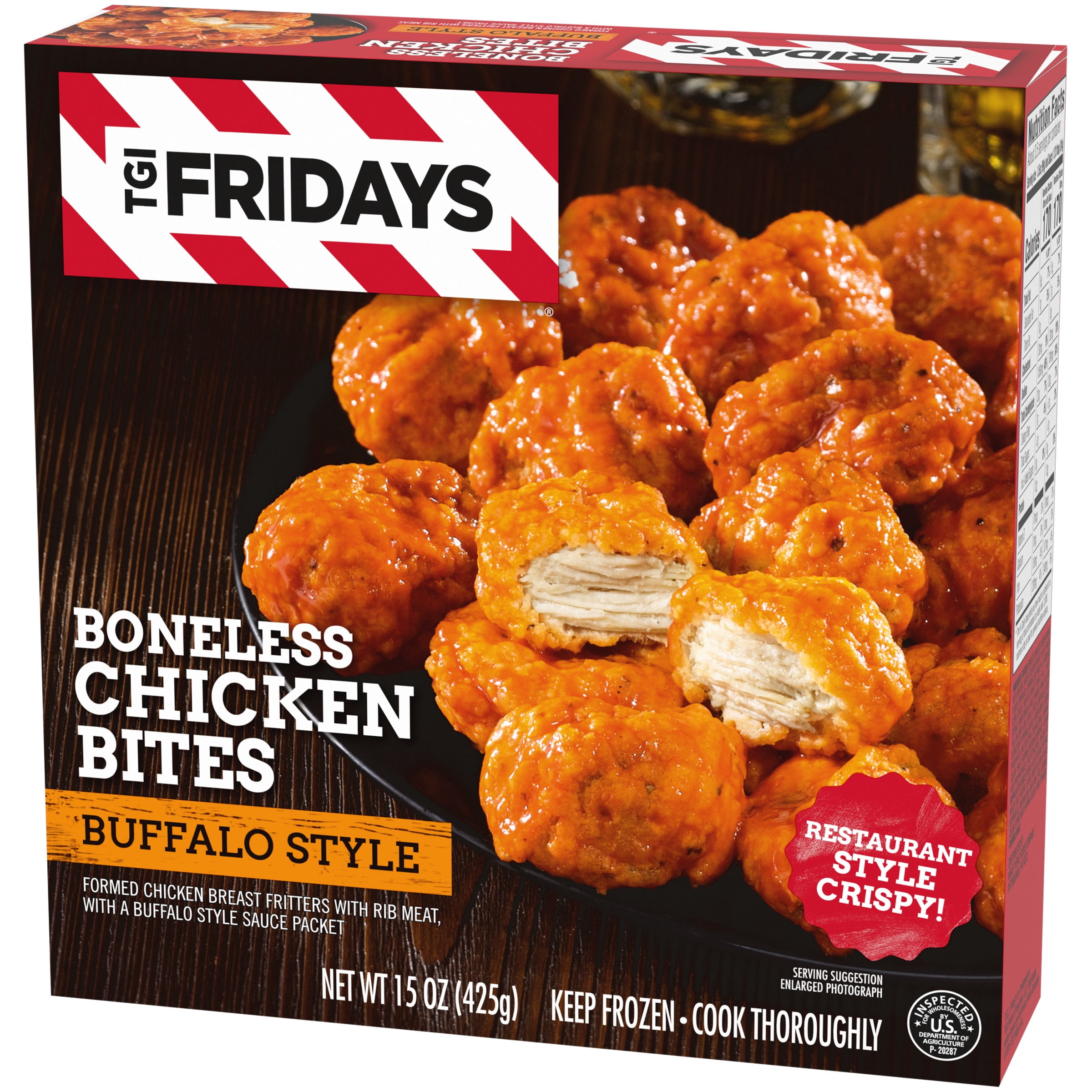 Tgi Fridays Frozen Appetizers Buffalo Style Boneless Chicken Bites 15 Oz Box Walmart Com Walmart Com