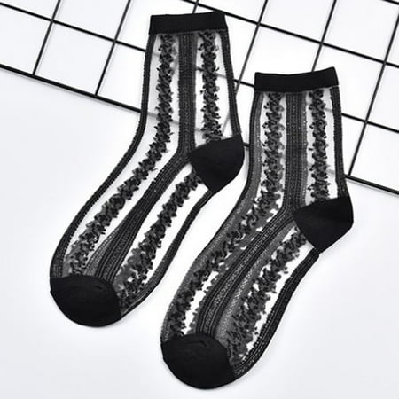 

Womens Ultrathin Ankle Socks Transparent Summer Elastic Mesh Silky Stretch Cool