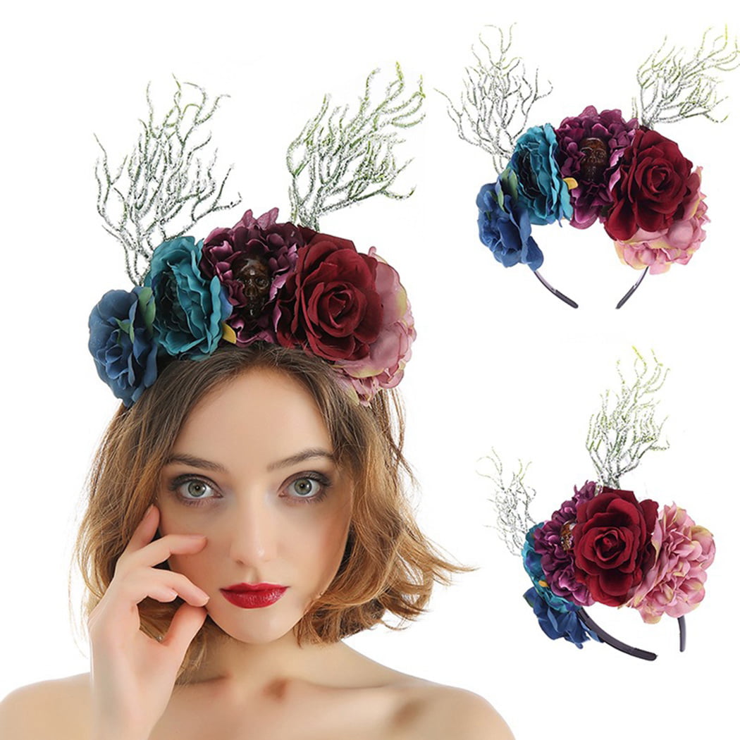Women Girl Kitty Ear Flower Rose Party Hair Head Band hairpiece Headband Hoop