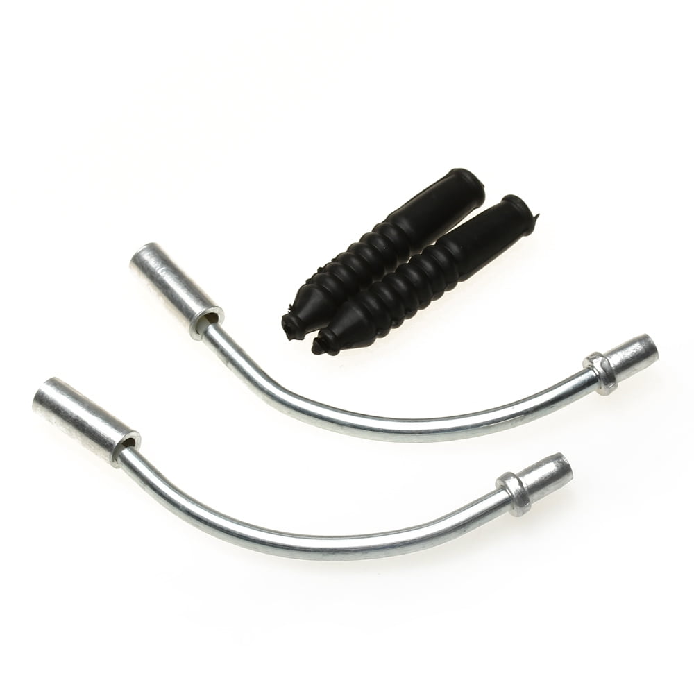 2x 90° Front Rear V-Brake Cable Guide Noodle with Rubber Boot Bicycle MTB Bike
