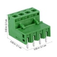 thumbnail image 3 of KAKOWELY terminal blocks pcb Pluggable PCB Terminal Blocks Plug Connector 5.08MM 4 Straight Needle Looper 2EDG Socket PCB Connector0.79"X0.79"X0.59", 3 of 4