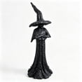 thumbnail image 3 of HHJZPR Halloween Black Faceless Witch Resin Statue, 7.87 Inches Tall Gothic Wizard Figurine, Halloween Tabletop Decor Ornament, 3 of 5