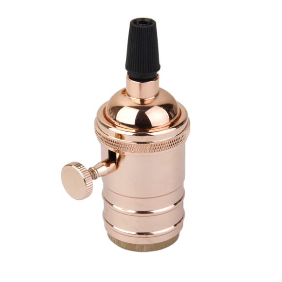 colgante vintage Portalámparas Cobre Luz retro E27 Interruptor Zulema Soporte de lámpara