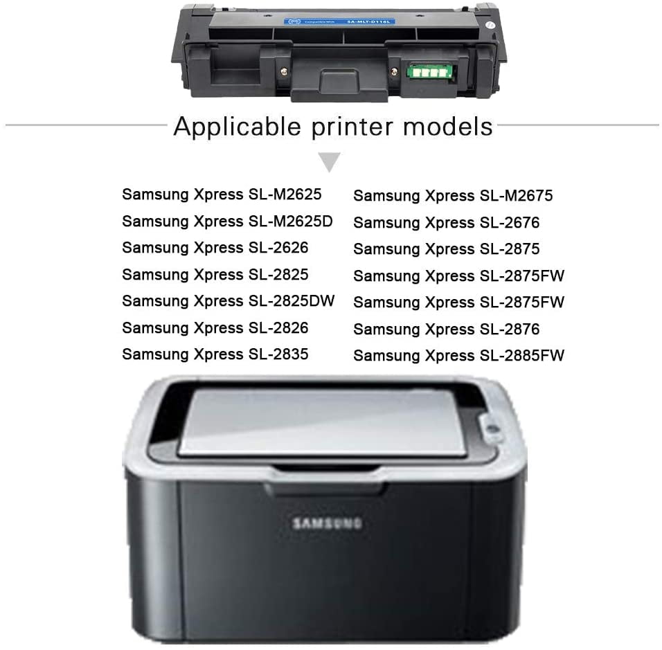 Gotoners Compatible MLT-D116L D116L Toner for Samsung M2885FW Toner, M2885FW  Toner, M2875FW M2835DW M2825DW M2825ND | Walmart Canada
