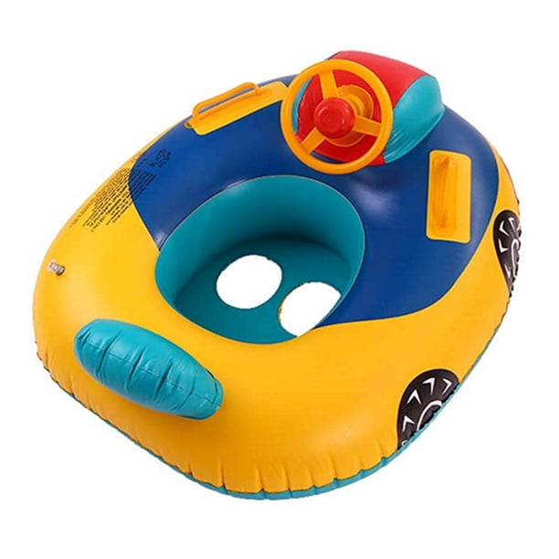 Anillo de natación Flotador de natación para bebés con asas, asiento de seguridad, flotador inflable Tomshoo Anillo de natación