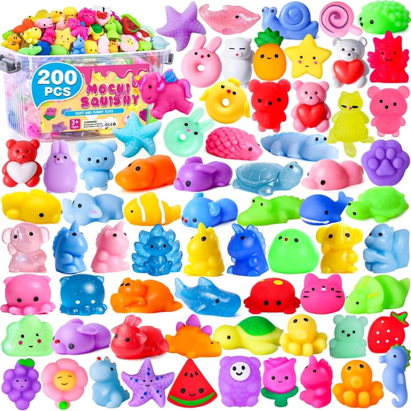 Paquete a granel de 200 juguetes squishy VISCOO Mochi Squishy para niños
