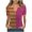 Hot Pink, variant on HONHUZH Button Down Shirts for Women Casual Loose And Comfortable Stylish Short Sleeved Spring And Summer Top