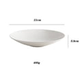 thumbnail image 2 of 8.2 Inch/9 Inch/9.8 Inch Light Luxury White High Temperature Ceramic Plate Fruit Salad Plate Commercial Serving Plate, 2 of 6