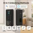 thumbnail image 3 of DESLOC D110 Plus Smart Deadbolt Lock with Built-In WiFi, Fingerprint & App Control, Keyless Entry Door Lock, Easy Install, Black, 3 of 11