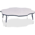 thumbnail image 2 of Six Leaf Activity Table - 60", E-height - Freckled Gray/Navy/Gray, 2 of 2