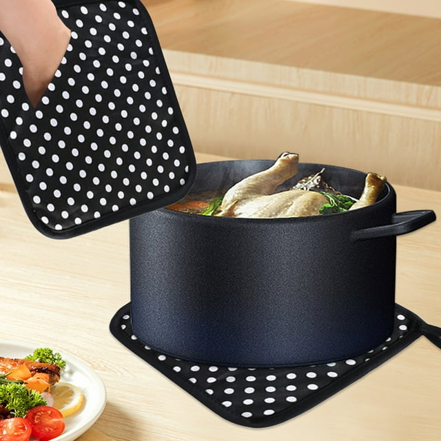 Binmer Kitchen Insulated Mat Kitchen Home Multi-functional Household Insulated Pot Mat Heat Pattern Oven Face Pot Mat Kitchen Bottom Napkin