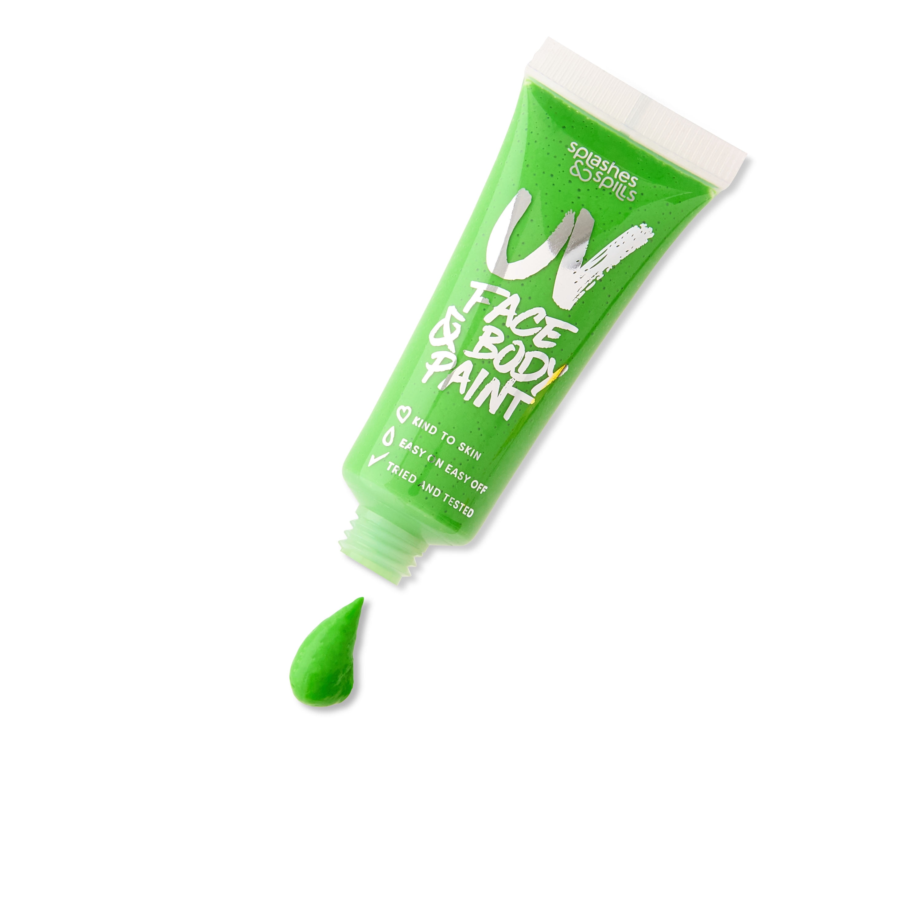 Splashes and Spills UV Reactive Face and Body Paint