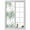 Green, variant on Eucalyptus Green Window Privacy Film, Gradient Leaves Retro Watercolor Plant Static Cling UV Sun Blocking Heat Control Window Tint, Non-Adhesive One Way Windows Privacy Cover 17.7''x39.3''