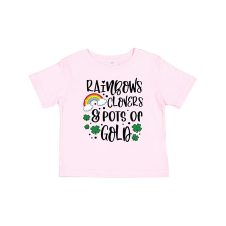 

Inktastic St. Patrick s Day Rainbows Clovers & Pots of Gold Gift Baby Boy or Baby Girl T-Shirt