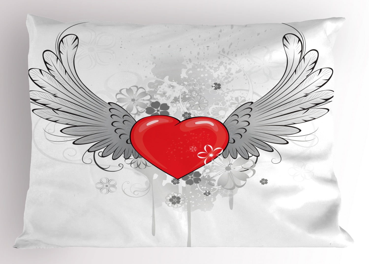 1-Beautiful Hearts/Paisley Valentine's Day King Size Pillowcase New & Handmade! 