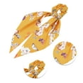 thumbnail image 3 of Unique Bargains 1 Pc Tie Triangle Ribbon Scrunchies Yellow, 3 of 5