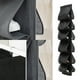thumbnail image 4 of Estante de almacenamiento para zapatos Matsuzay sobre la puerta 12 bolsillos negro, 4 of 6