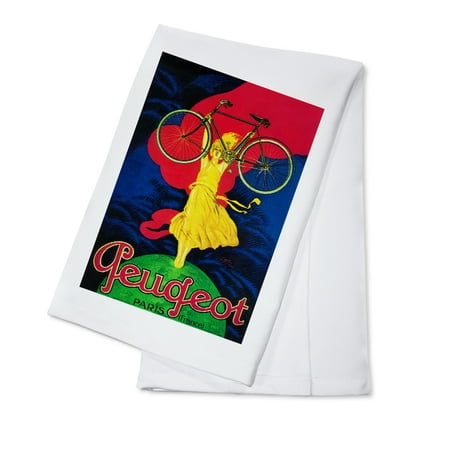 Peugeot Bicycle - Peugeot Bicycle - Vintage Advertisement (100% Cotton Kitchen Towel)