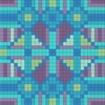 thumbnail image 1 of Ahgly Company Machine Washable Indoor Square Transitional Bright Turquoise Blue Area Rugs, 5' Square, 1 of 7