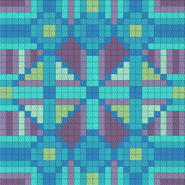 Ahgly Company Machine Washable Indoor Square Transitional Bright Turquoise Blue Area Rugs, 5' Square