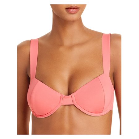 Aqua Swim Womens Underwire Bandeau Bikini Swim Top
