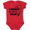thumbnail image 3 of Inktastic I Hooked Opa's Heart with Fishing Rod Boys or Girls Baby Bodysuit, 3 of 5