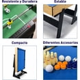 thumbnail image 3 of Mesa Multijuegos Bluelander 5 en 1, Futbolito, Billar, Ping Pong, Boliche y Curling, Juegos Intercambiables, 3 of 9