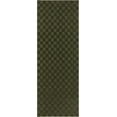 thumbnail image 2 of Hauteloom Truls Machine Washable Contemporary Runner Rug - Modern Geometric Checkered Carpet for Hallway, Kitchen - Green - 2'7" x 7'3", 2 of 12