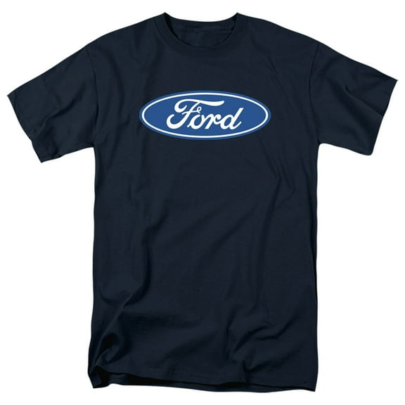 Ford Dimensional Logo S/S Adult 18/1 T-Shirt Navy