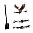 thumbnail image 3 of Kuntesetty Eagle Weathervane Easy to Assemble Rotating Weather Vane Metal Art Ornament Wind B, 3 of 8