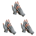 thumbnail image 1 of Guantes de pesca antideslizantes de medio dedo para bicicleta al aire libre sin dedos (gris), 1 of 6