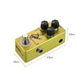 thumbnail image 3 of MOSKYAudio Golden Horse Guitar Overdrive Pedal True Bypass, Durable Metal Shell, Adjustable Performance, 3 of 5