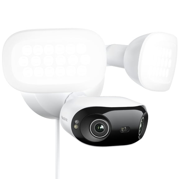 Reolink 16MP Dual-lens Elite Pro Floodlight PoE Camera, 180° Panoramic, Adjustable Color Temperature