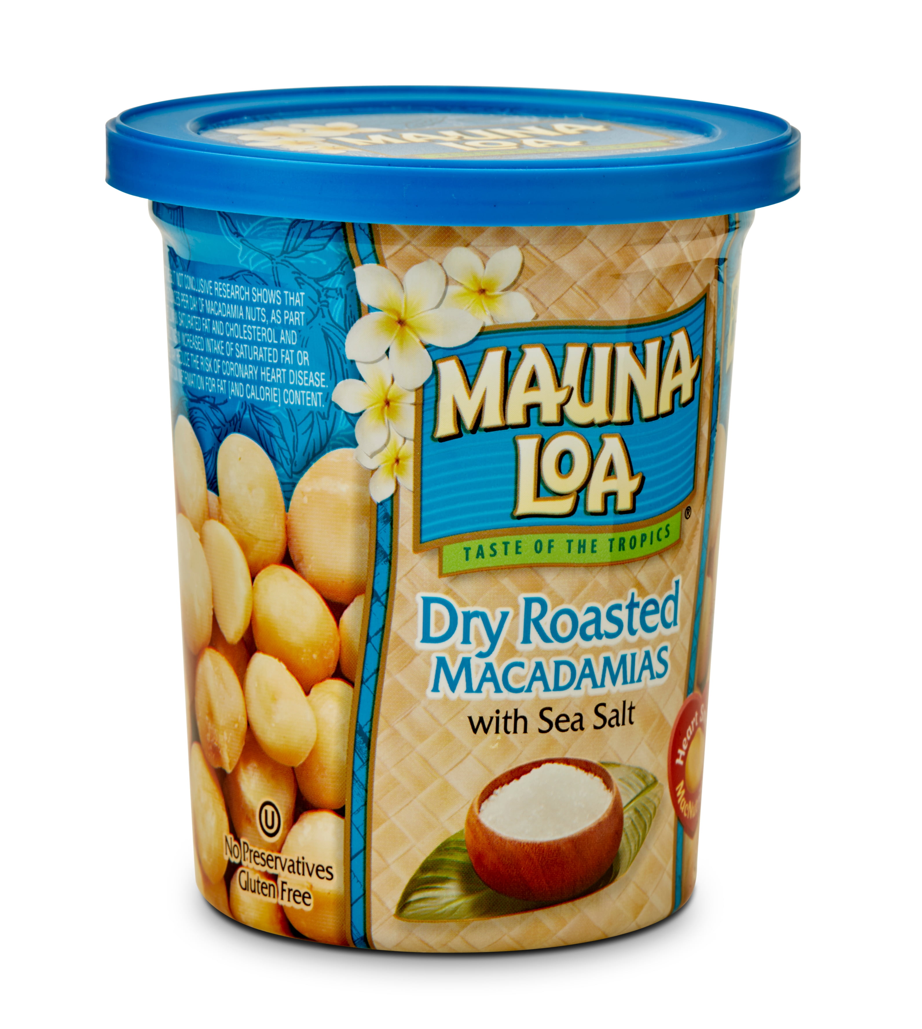 Mauna Loa Dry Roasted Macadamias with Sea Salt, 4 oz. Can