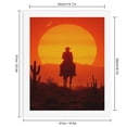 thumbnail image 2 of Paint By Numbers Kit for Adults Beginner - DIY Cowboy Sunset Desert Silhouette Scene Canvas Painting Kits for Adults, Frameless Paint By Number for Adults for Home Wall Decor 16x20 Inch, 2 of 7