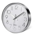 thumbnail image 1 of Premium Silver Wall Clock, Wall Decoration, Modern Silent Wall Clock for Home Office Kitchen (25cm, Silver), 1 of 6
