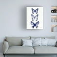 thumbnail image 4 of Canvas Wall Art - Jean Plout 'Indigo Butterfly Study A' Wall Art for Living Room, Bedroom, or Office Décor by Trademark Fine Art - 14 x 19 Inches, 4 of 4