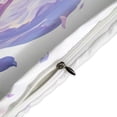thumbnail image 4 of 3 Pcs Soft Bedding Set, Includes 1 Duvet Cover with Zipper And 2 Pillow,Shams Fantasy Butterfly Twin(86"x70"), 4 of 8