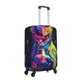 thumbnail image 3 of Daiia Neon Pop Art Pitbull Luggage Cover, Thickened Washable Travel Luggage Covers, Elastic Unique Baggage Covers for 18-20 inch Luggage-Medium, 3 of 9