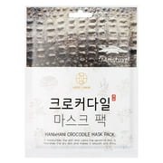 Hanixhani Full Face Facial Mask Sheet Extra Hydration Soothing Effect with Crocodile Oil 25 ml x 10 ea - 0.85 Ounce