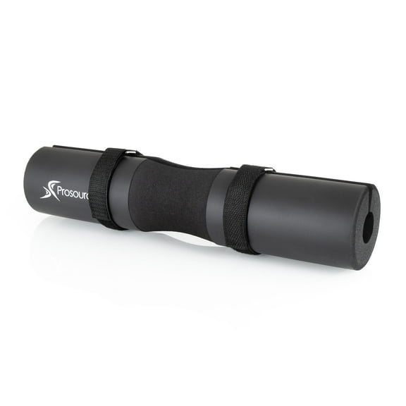 ProsourceFit Foam Barbell Pad with Straps for Squats, Lunges, and Hip Thrusts