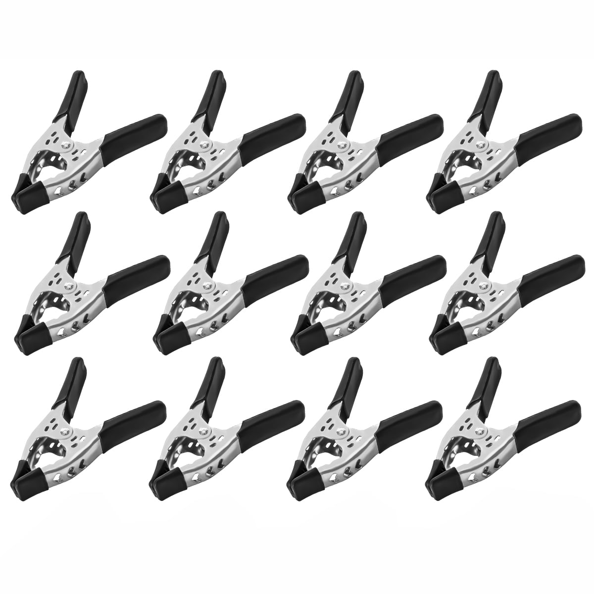 12 Pack 6 inch Clamp Large Heavy Duty Spring Metal 3 inch Jaw opening