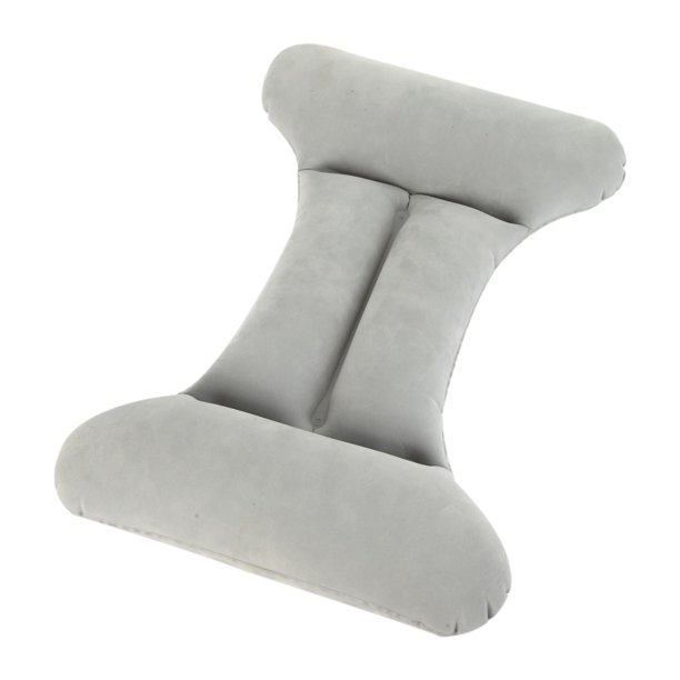 Almohada de soporte lumbar almohada baja de espalda fácil de transportar y almacenar silla ergonómica almohada de almohada de almohada para la oficina Gris