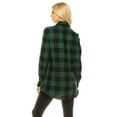 thumbnail image 2 of Haute Edition Women's Long Button Down Flannel Tunic Shirt with Plus, 2 of 3