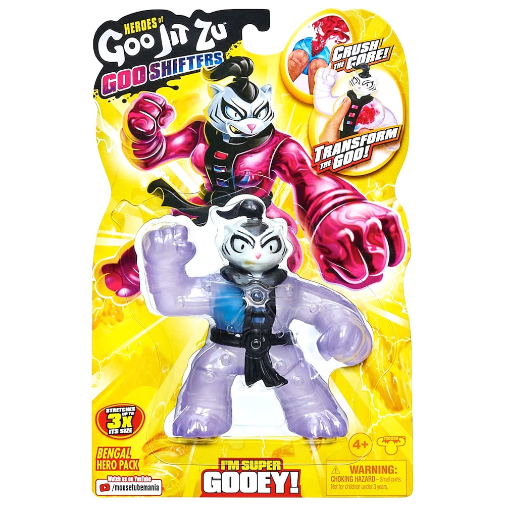 Goo jit zu Goo shifters ５点 Ultra Rare Heroes of Goo Jit Zu Goo Shifters Squishy Bengal Hero