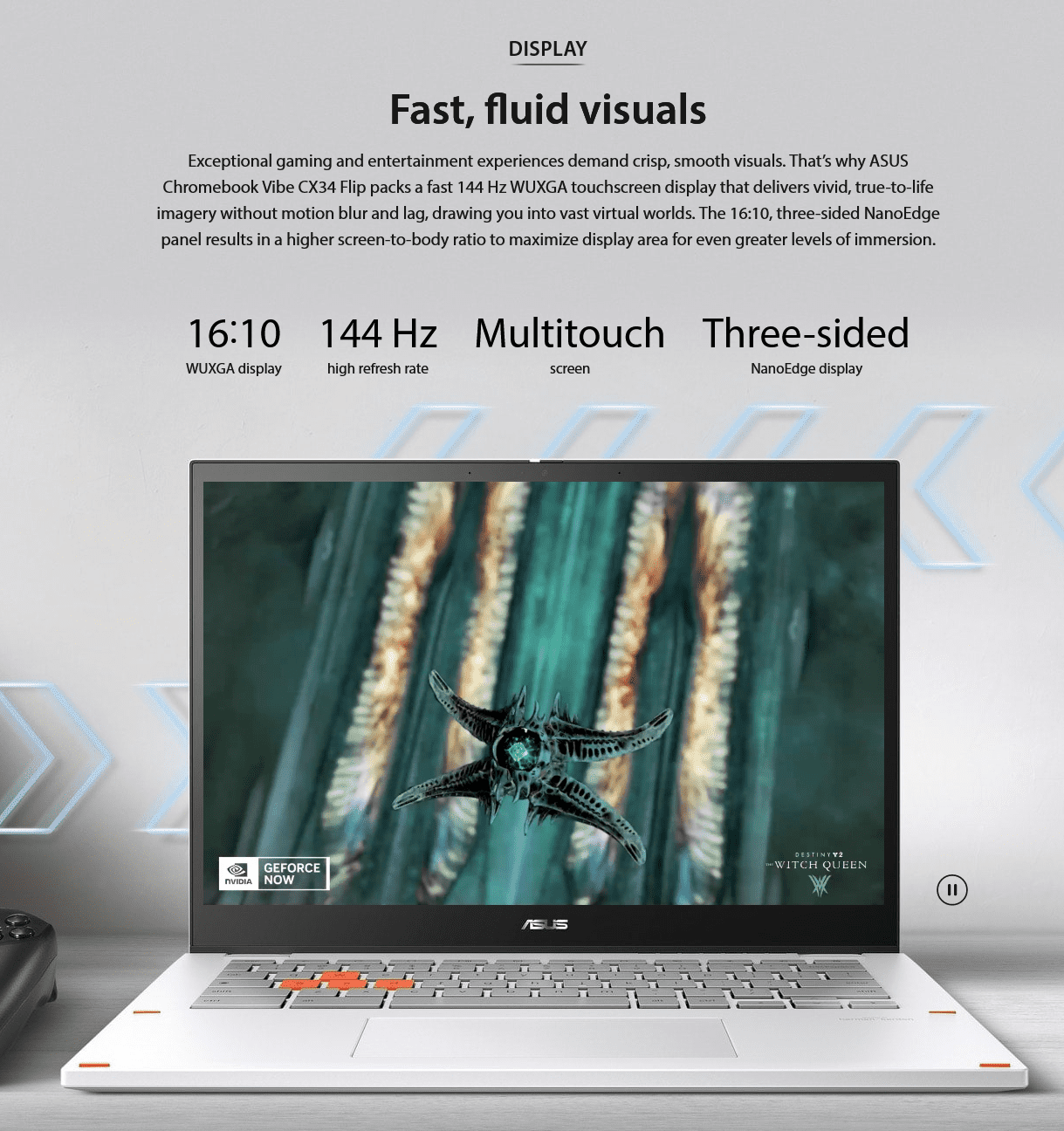 ASUS Chromebook Plus Touchscreen Laptop Flip 2-in-1 - 14" WUXGA Touch 144Hz, Intel Core i5-1235U, 8GB RAM| 512GB SSD, Backlit Keyboard, Stylus Pen, Gaming Chromebook Tablet